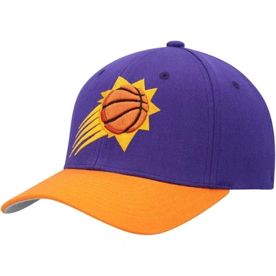 Mitchell & Ness Men's  Purple, Orange Phoenix Suns Mvp Team Two-tone 2.0 Stretch-snapback Hat In Purple,orange
