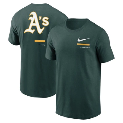 Nike Green Oakland Athletics Over The Shoulder T-shirt
