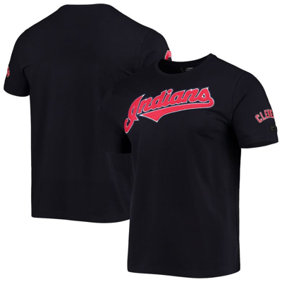 Pro Standard Navy Cleveland Indians Team Logo T-shirt