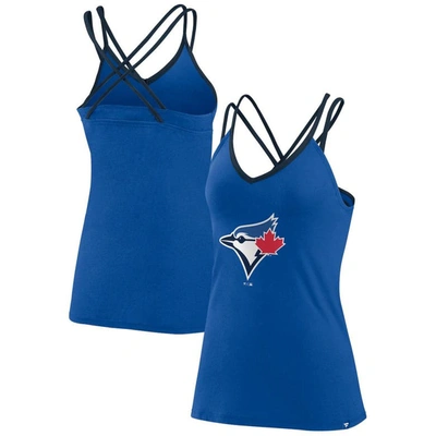 Fanatics Branded Royal Toronto Blue Jays Barrel It Up Cross Back V-neck Tank Top