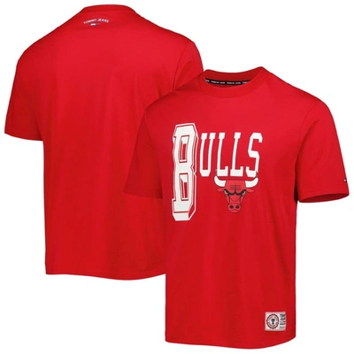 Tommy Jeans Red Chicago Bulls Mel Varsity T-shirt