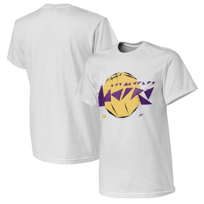 Nba X Naturel White Los Angeles Lakers No Caller Id T-shirt