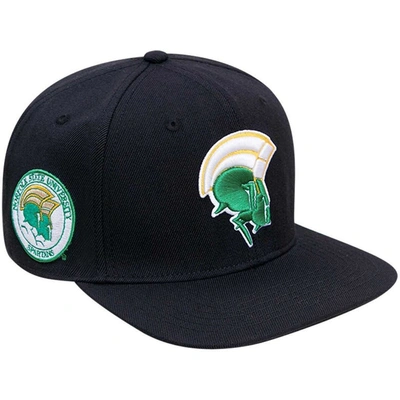 Pro Standard Black Norfolk State Spartans Arch Over Logo Evergreen Snapback Hat