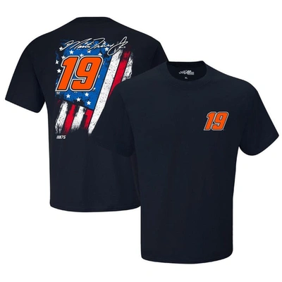 Joe Gibbs Racing Team Collection Navy Martin Truex Jr Exclusive Tonal Flag T-shirt