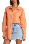 Frame The Oversized Shirt In Orange