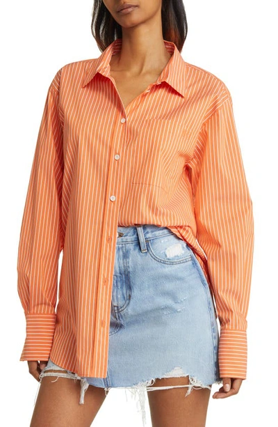 Frame The Oversized Shirt In Orange