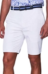 Tailorbyrd Textured Performance Shorts In White