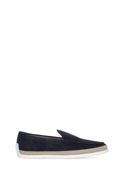 Tod's Blue Slipper With Blunt Tip