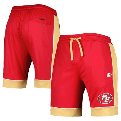Starter G-iii Sports By Carl Banks Scarlet/gold San Francisco 49ers Fan Favorite Fashion Shorts