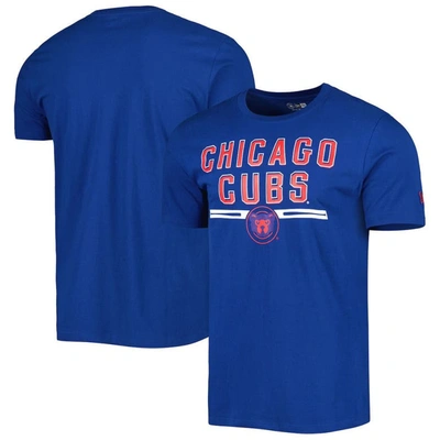 New Era Royal Chicago Cubs Batting Practice T-shirt