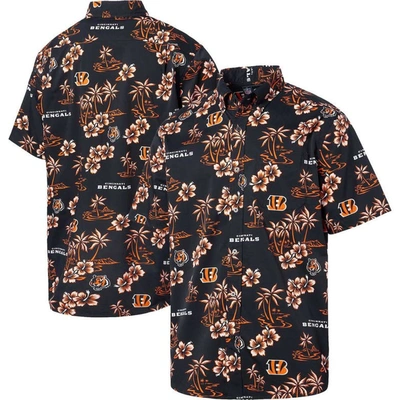 Reyn Spooner Black Cincinnati Bengals Kekai Button-up Shirt
