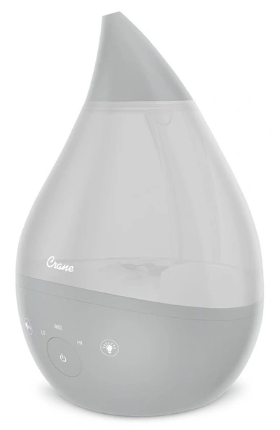 Crane Air 4-in-1 Top Fill Drop Cool Mist Humidifier In Grey