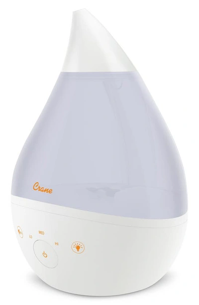Crane Air 4-in-1 Top Fill Drop Cool Mist Humidifier In White