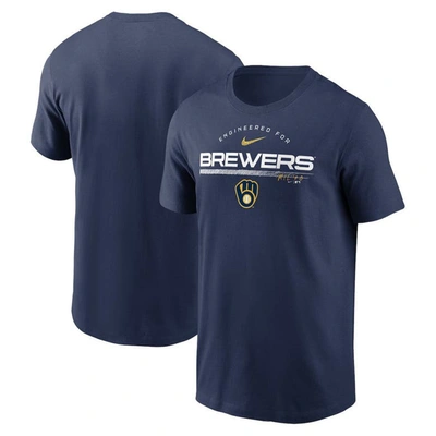 Nike Navy Milwaukee Brewers Team Engineered Performance T-shirt