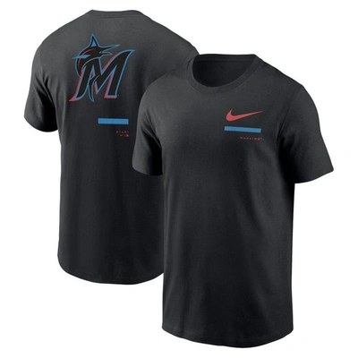 Nike Black Miami Marlins Over The Shoulder T-shirt
