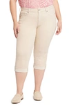 Nydj Marilyn Cool Embrace® Cuff Crop Straight Leg Jeans In Feather