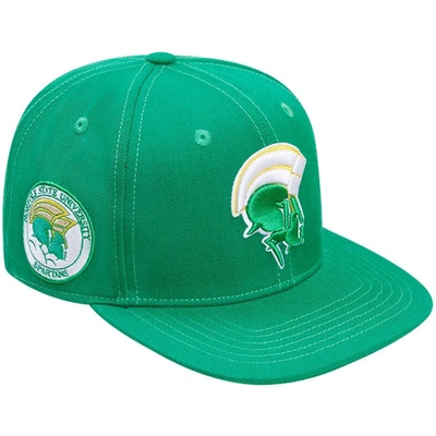 Pro Standard Green Norfolk State Spartans Evergreen Mascot Snapback Hat