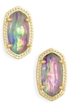 Kendra Scott Ellie Earrings In Gold Lilac Abalone