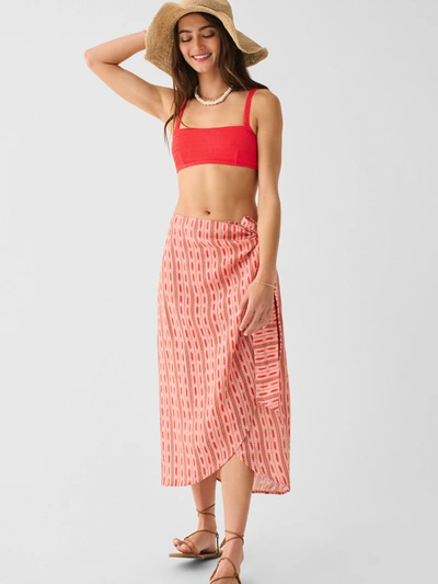 Faherty Seascape Bikini Top In Hibiscus