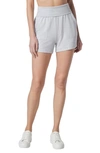 Andrew Marc Sport Foldover Pull-on French Terry Shorts In Vapor Heather