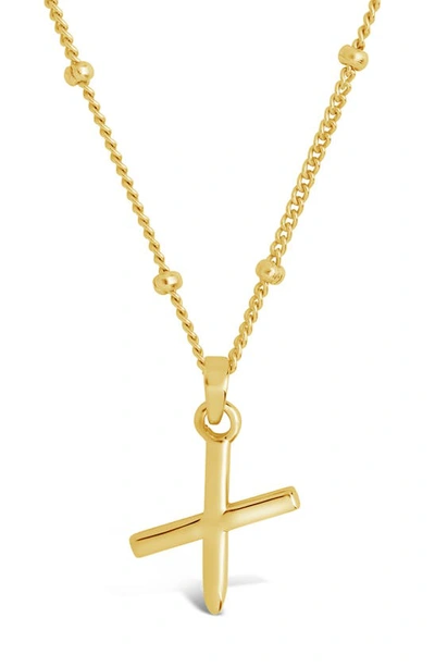 Sterling Forever 14k Gold Plated Sterling Silver Initial Necklace In Gold-x