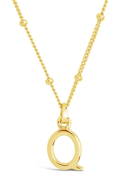 Sterling Forever 14k Gold Plated Sterling Silver Initial Necklace In Gold-q