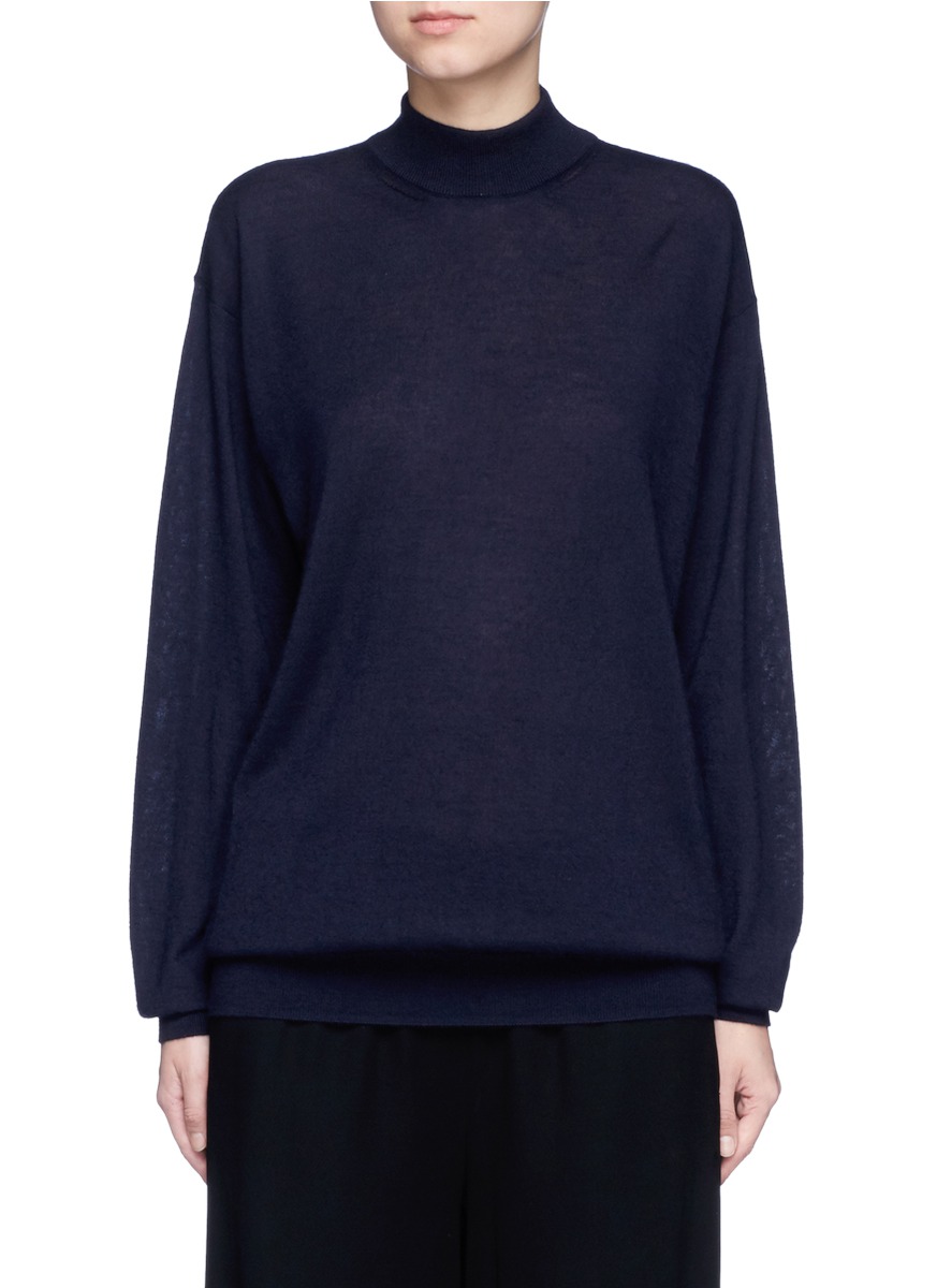 The Row 'alen' Cashmere-silk Turtleneck Sweater | ModeSens