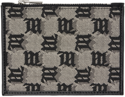 Misbhv Monogram Logo Embossed Zipped Cardholder In Multi