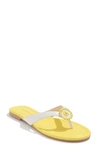 Jack Rogers Roxy Flip Flop In White/yellow