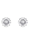 Lightbox 1.5 Carat Lab-created Diamond Cushion Solitaire Stud Earrings In White/ 14k White Gold