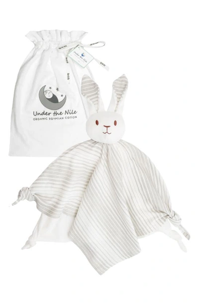 Under The Nile Organic Cotton Bunny Lovey Toy In White