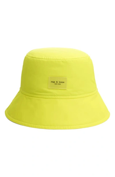 Rag & Bone Addison Bucket Hat In Neon Yellow