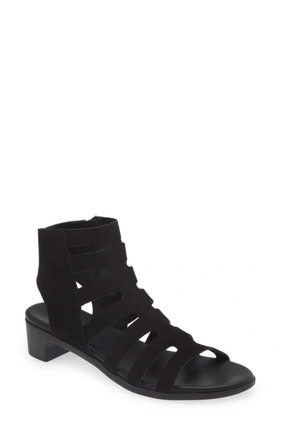 Arche Kisuro Block Heel Sandal In Noir