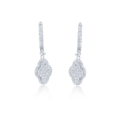 Diana M. Diamond Earrings In White