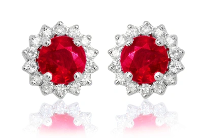 Diana M. Diamond Earrings In White