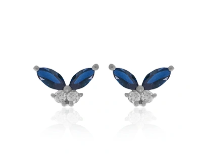 Diana M. Diamond Earrings In White