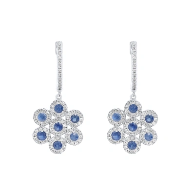 Diana M. Diamond Earrings In White