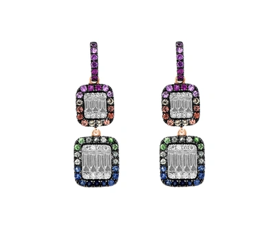 Diana M. Diamond Earrings In White