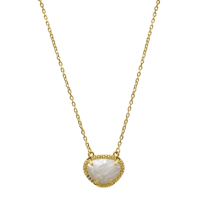 Adornia Fine Adornia Birthstone Necklace 14k Yellow Gold Vermeil In Silver