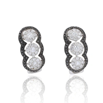 Diana M. Diamond Earrings In White