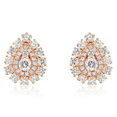 Diana M. Diamond Earrings In White