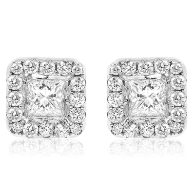 Diana M. Diamond Earrings In White