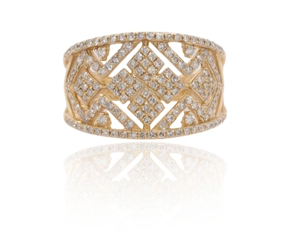 Diana M. 14ktyg Ring Scd 0.66cts Diamonds 0.04cts, 3.97gm, Gm 156 St In White