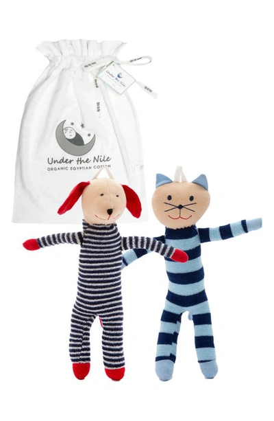 Under The Nile Scrappy Cat & Dog Gift Set In Multi