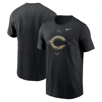 Nike Black Cincinnati Reds Camo Logo T-shirt