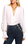 Ramy Brook Noa Button-front Blouse In Ivory