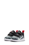 Nike Kids' Omni Multi-court Sneaker In Grey/ Blue/ Black/ Crimson