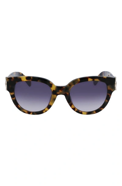 Longchamp 52mm Gradient Tea Cup Sunglasses In Multi