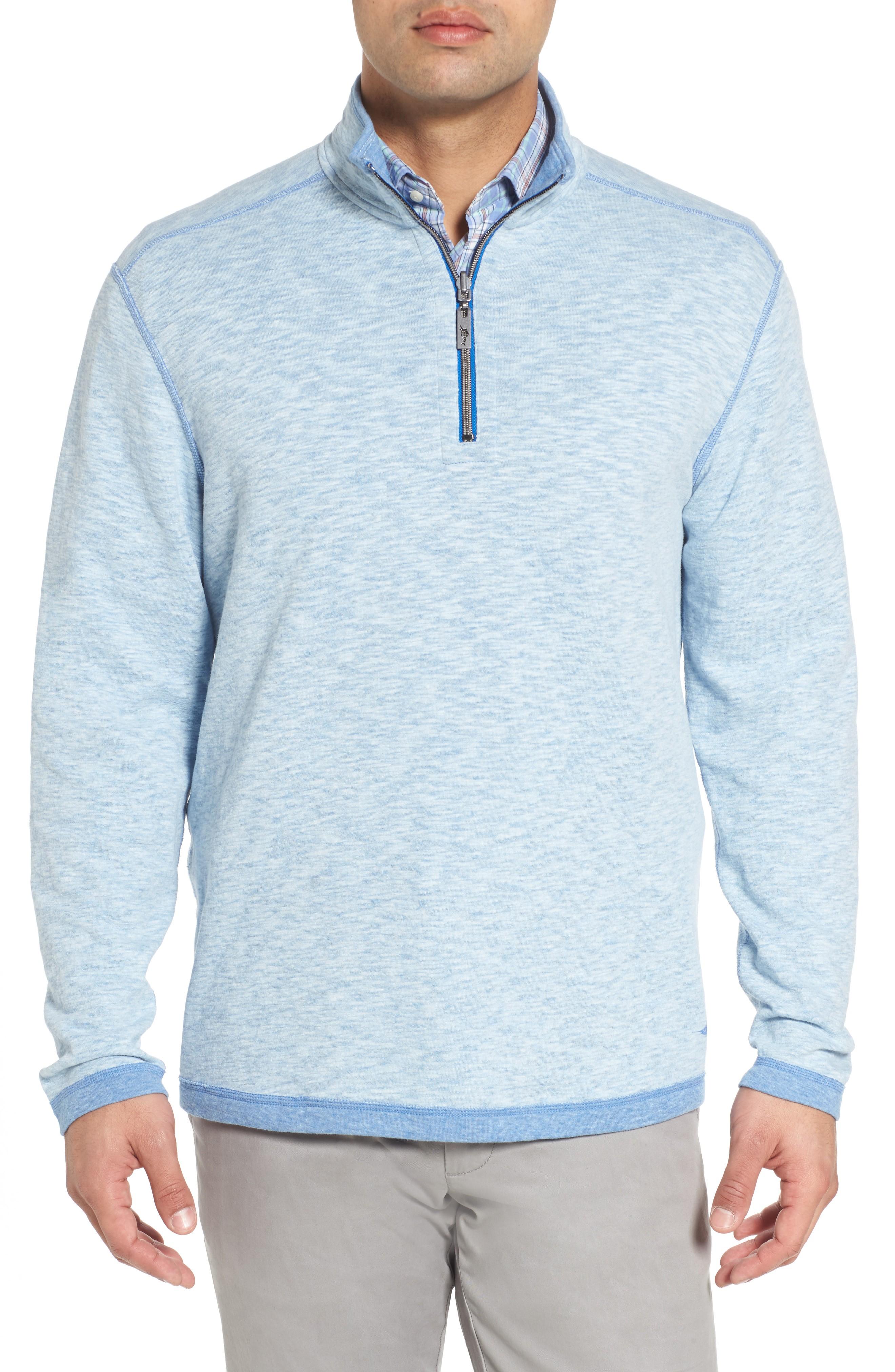 tommy bahama reversible quarter zip