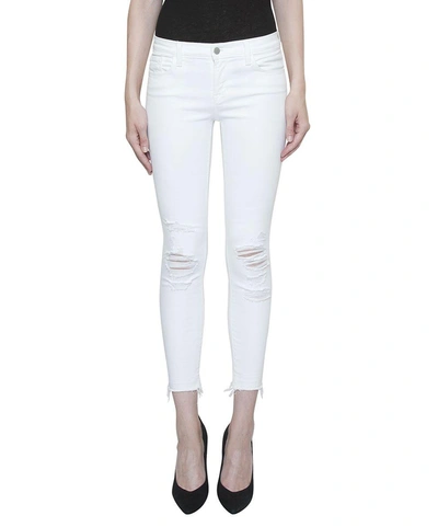 J Brand Denim Cotton Jeans In Bianco